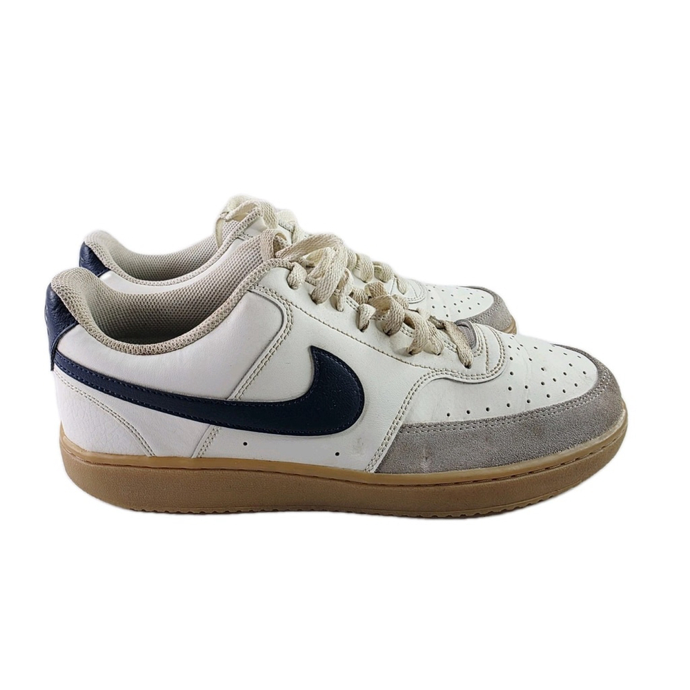 NIKE Court vision low OG men's shoes HF1068 133 leather gum midnight navy Sz 12